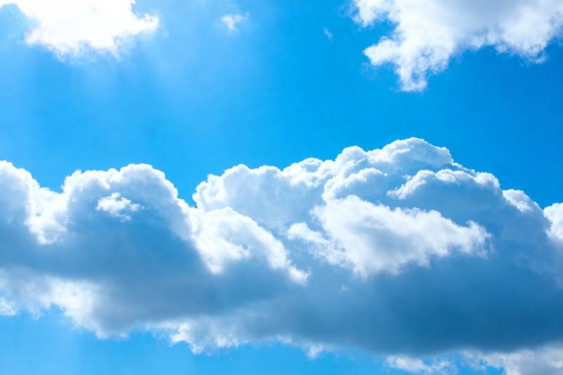 蓝天白云 晴空万里图片