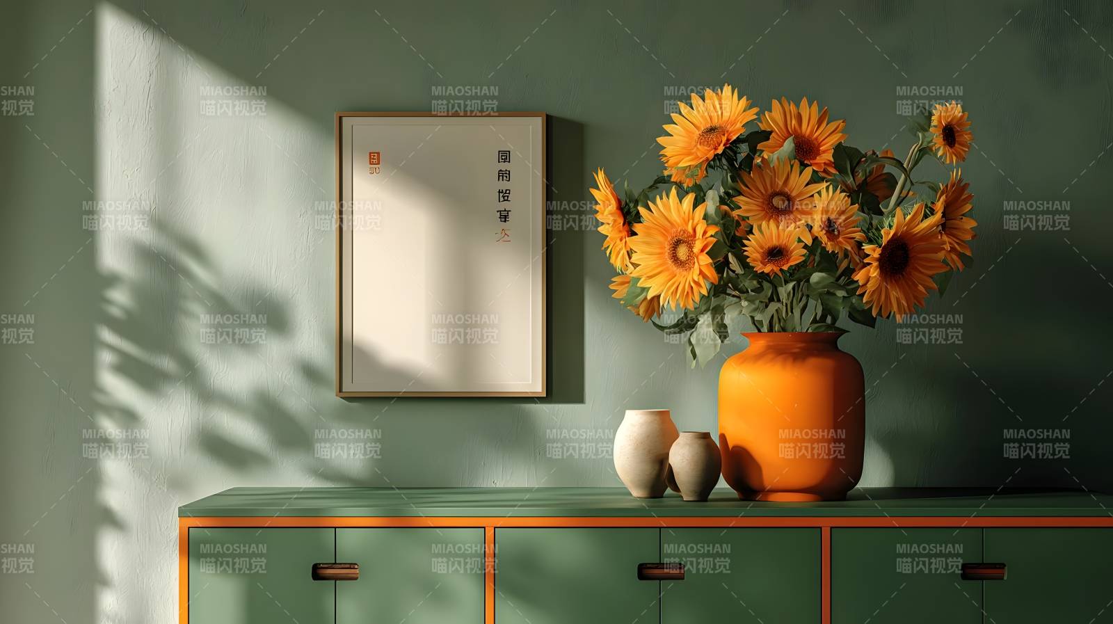 向日葵静物图图片