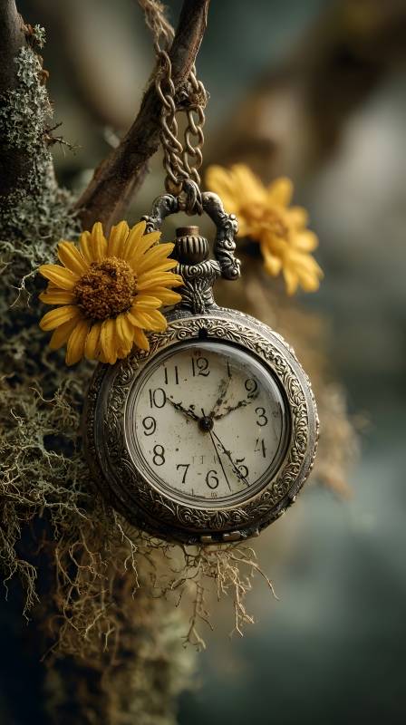 时光静驻 花影相伴图片