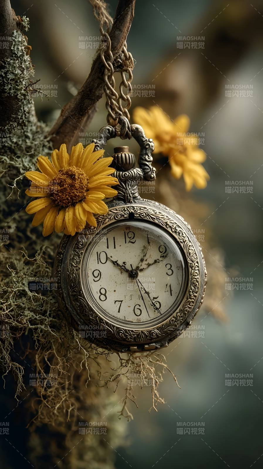 时光静驻 花影相伴图片