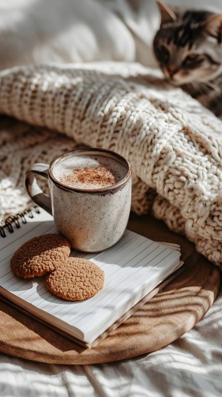 暖阳下的咖啡时光图片