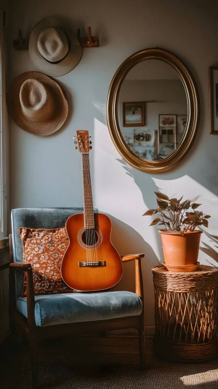 吉他静物图图片