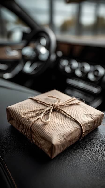 车内纸盒礼物图片