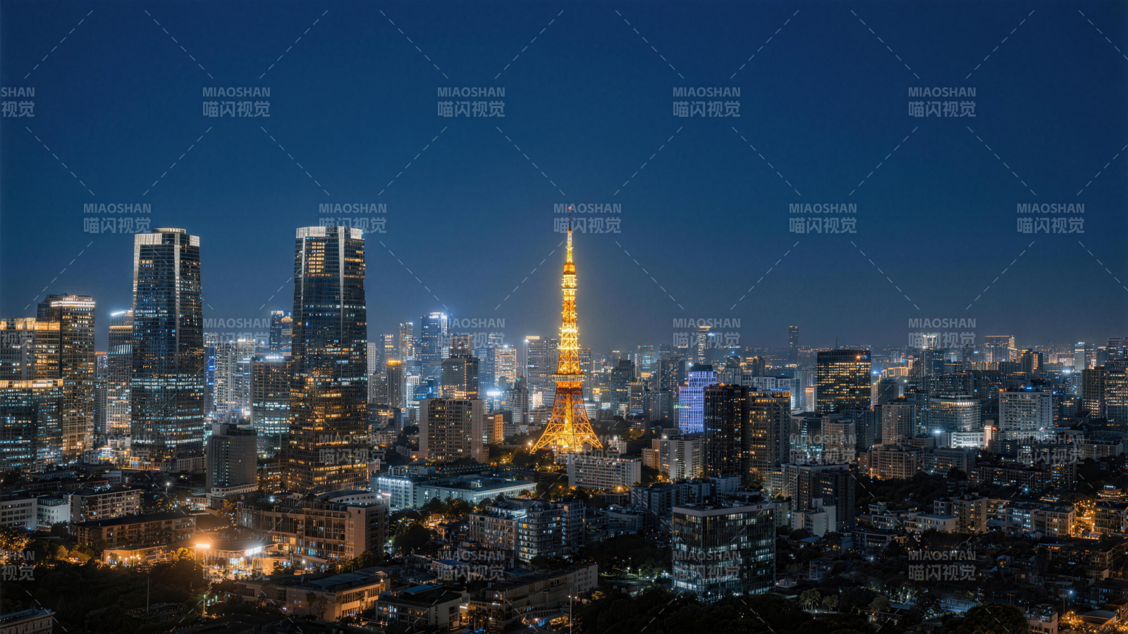 东京夜景璀璨图片