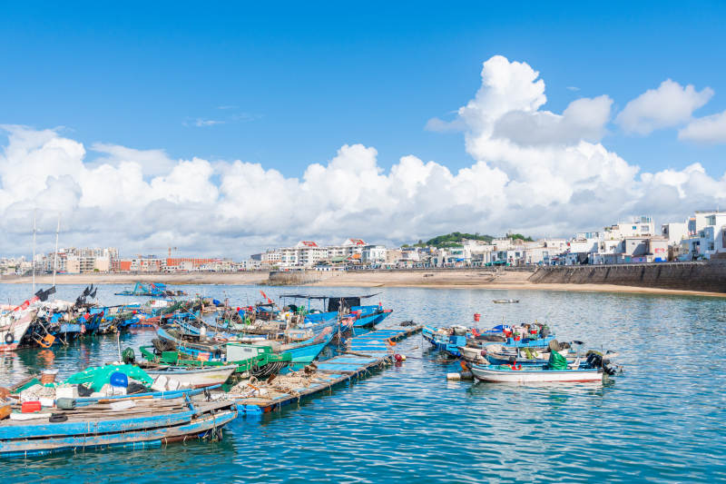 东山岛渔港风光图片