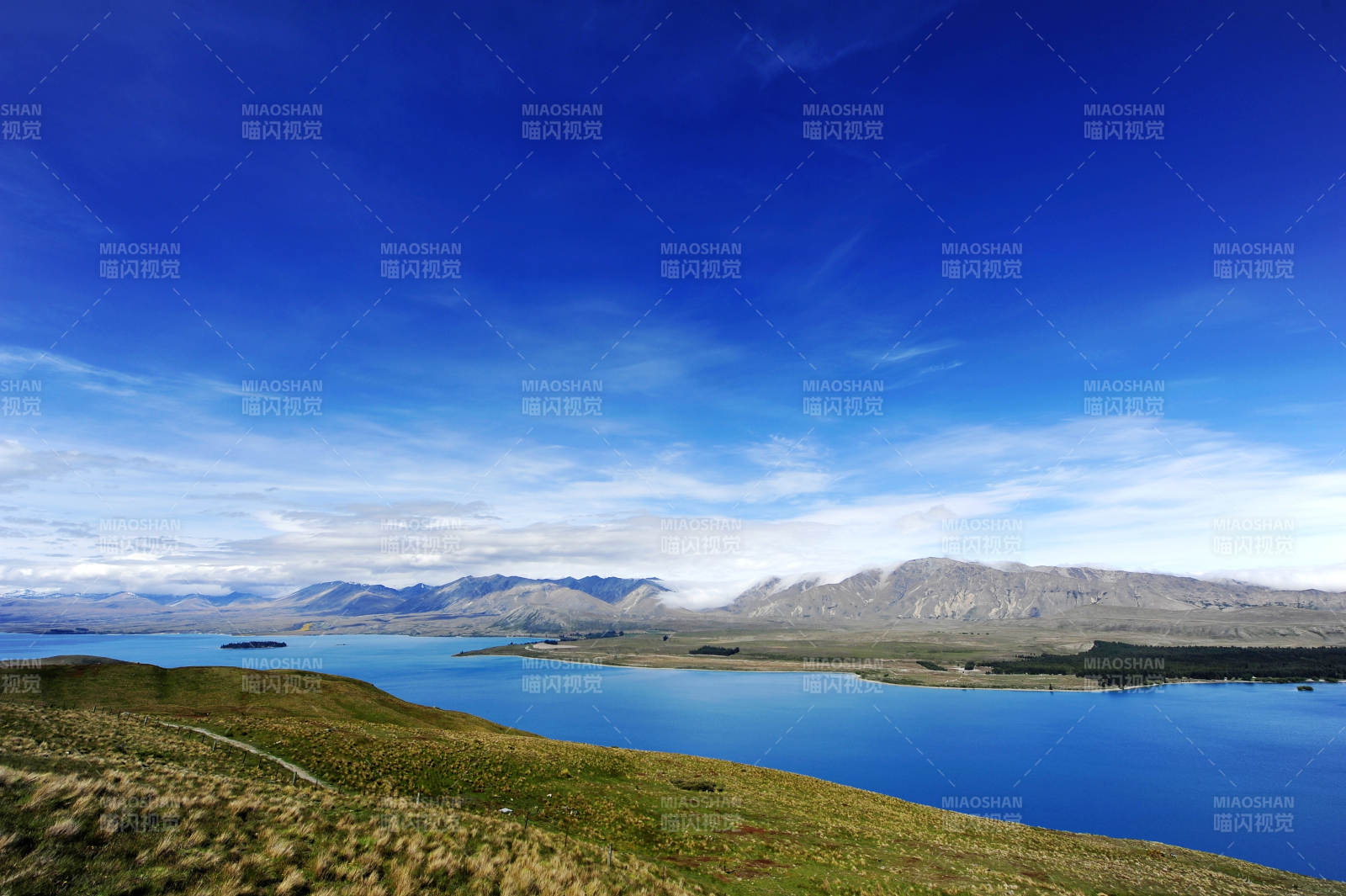 新西兰湖光山色美景图片