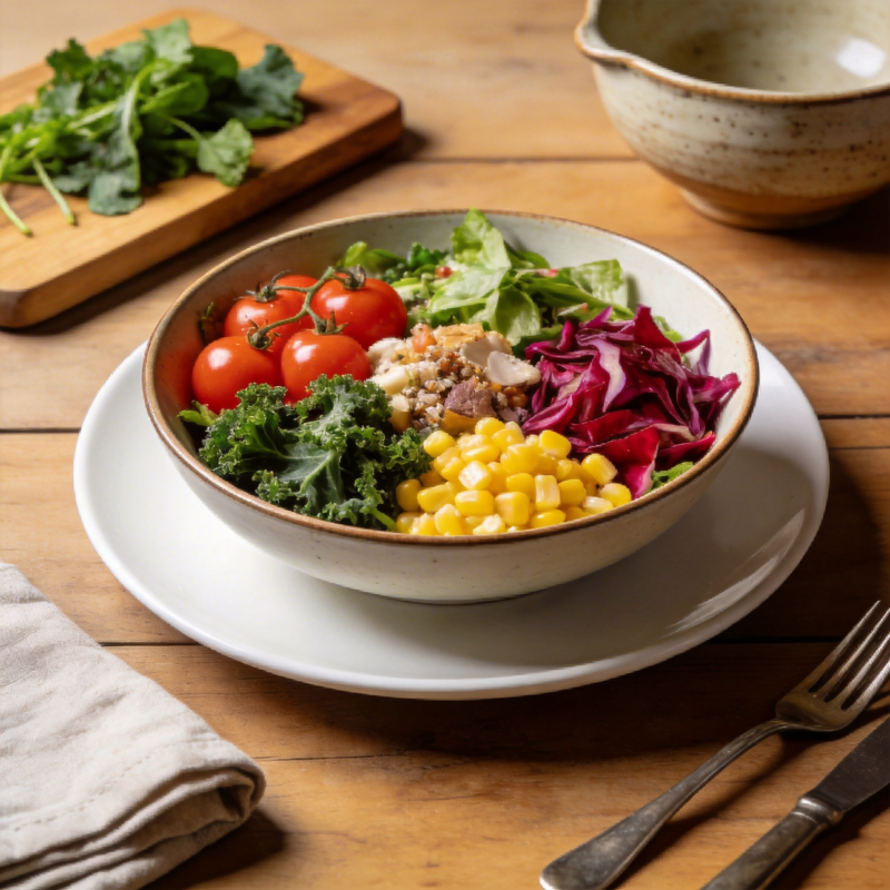 色彩缤纷沙拉碗图片