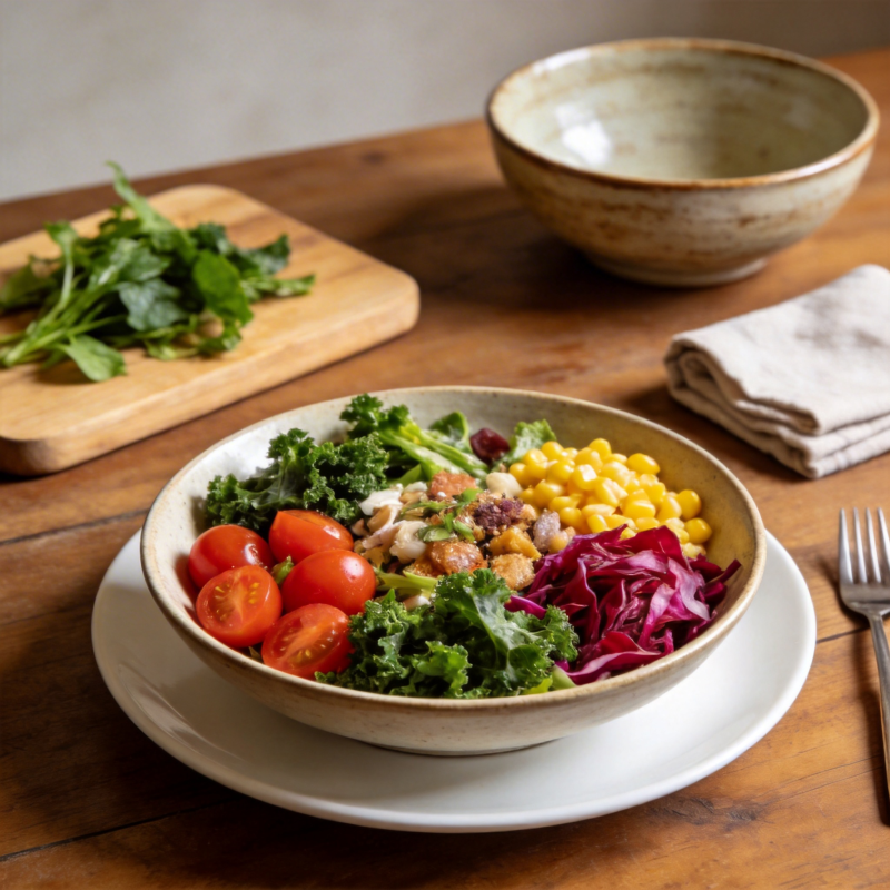 色彩缤纷沙拉碗图片