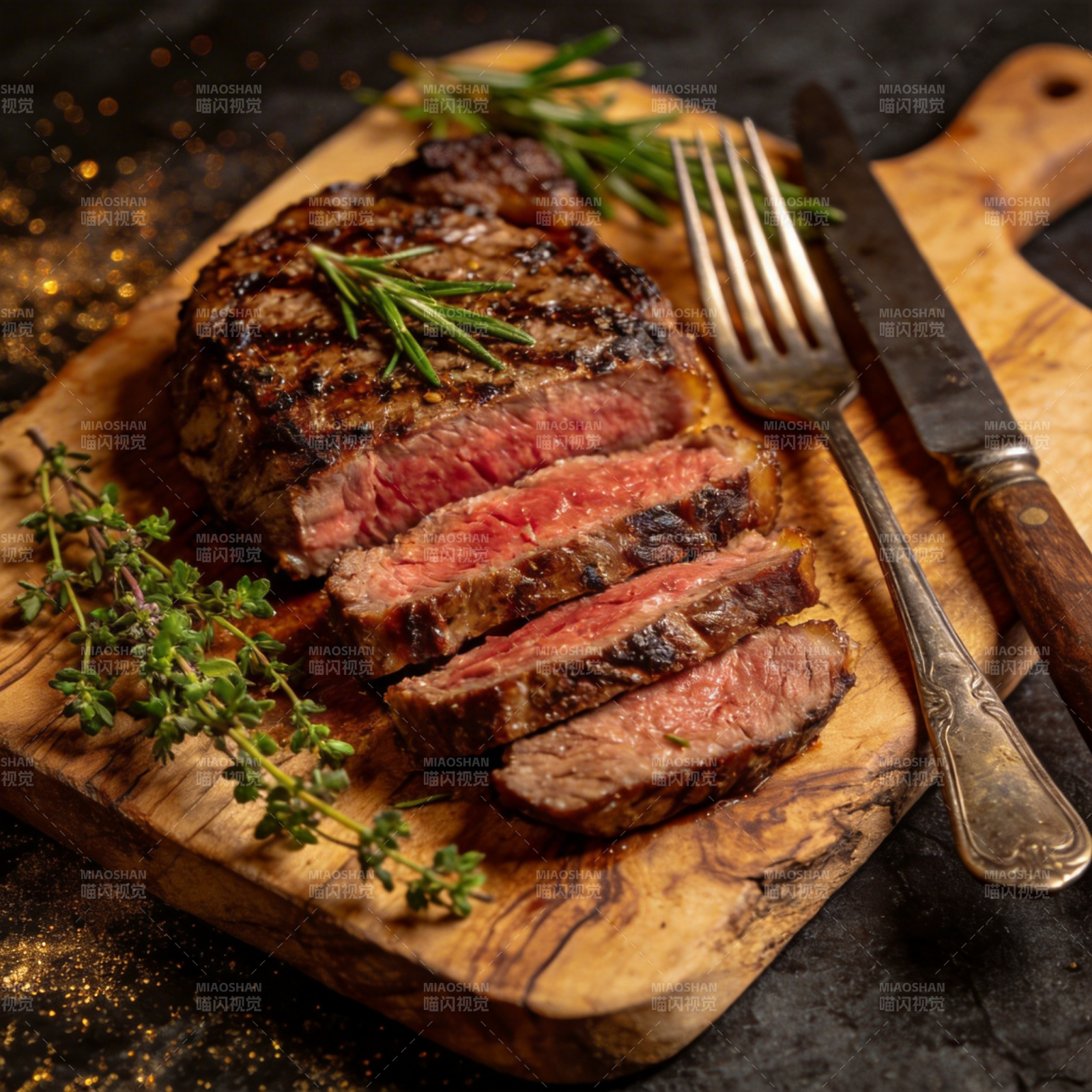 香草牛排 鲜嫩多汁图片