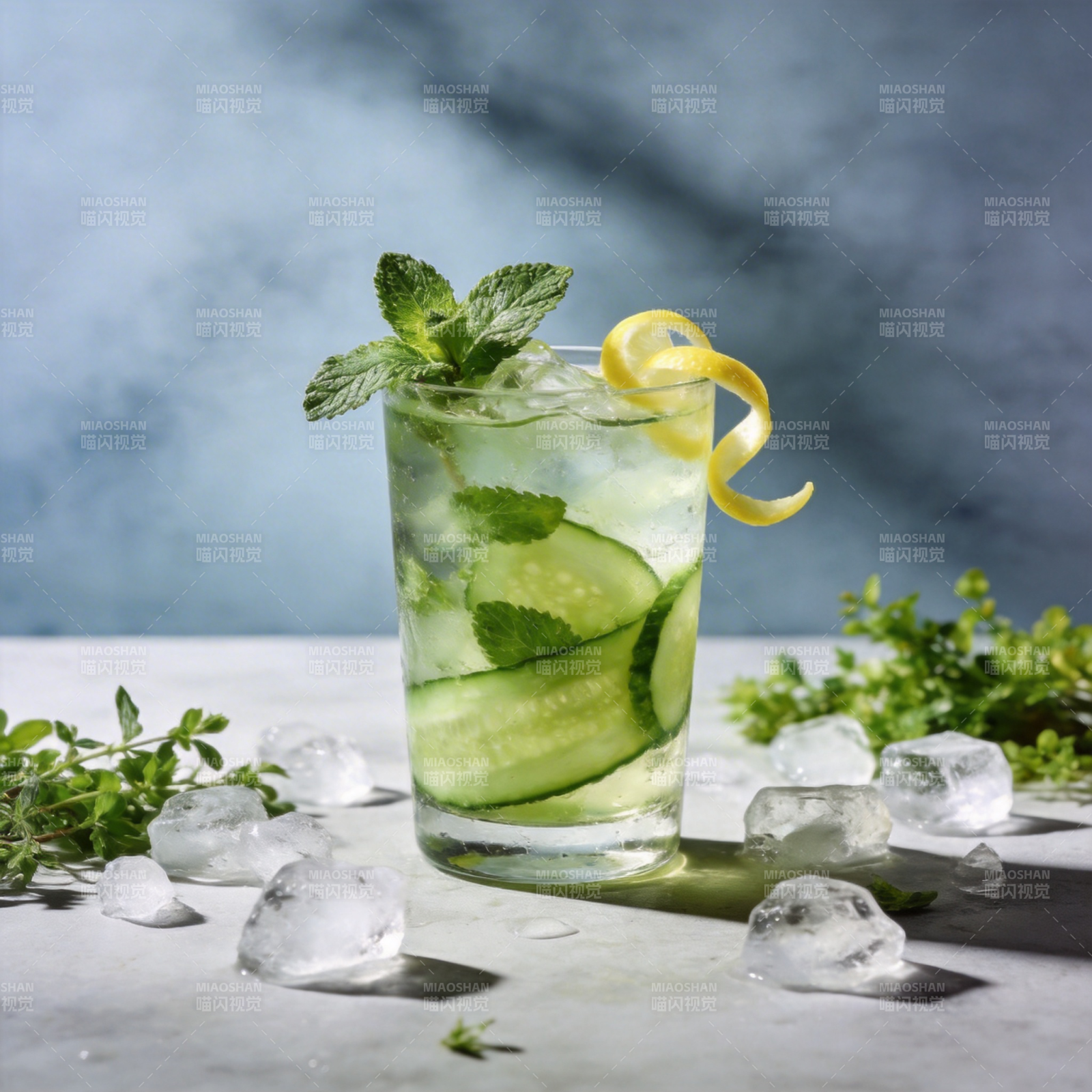 清爽薄荷黄瓜饮图片
