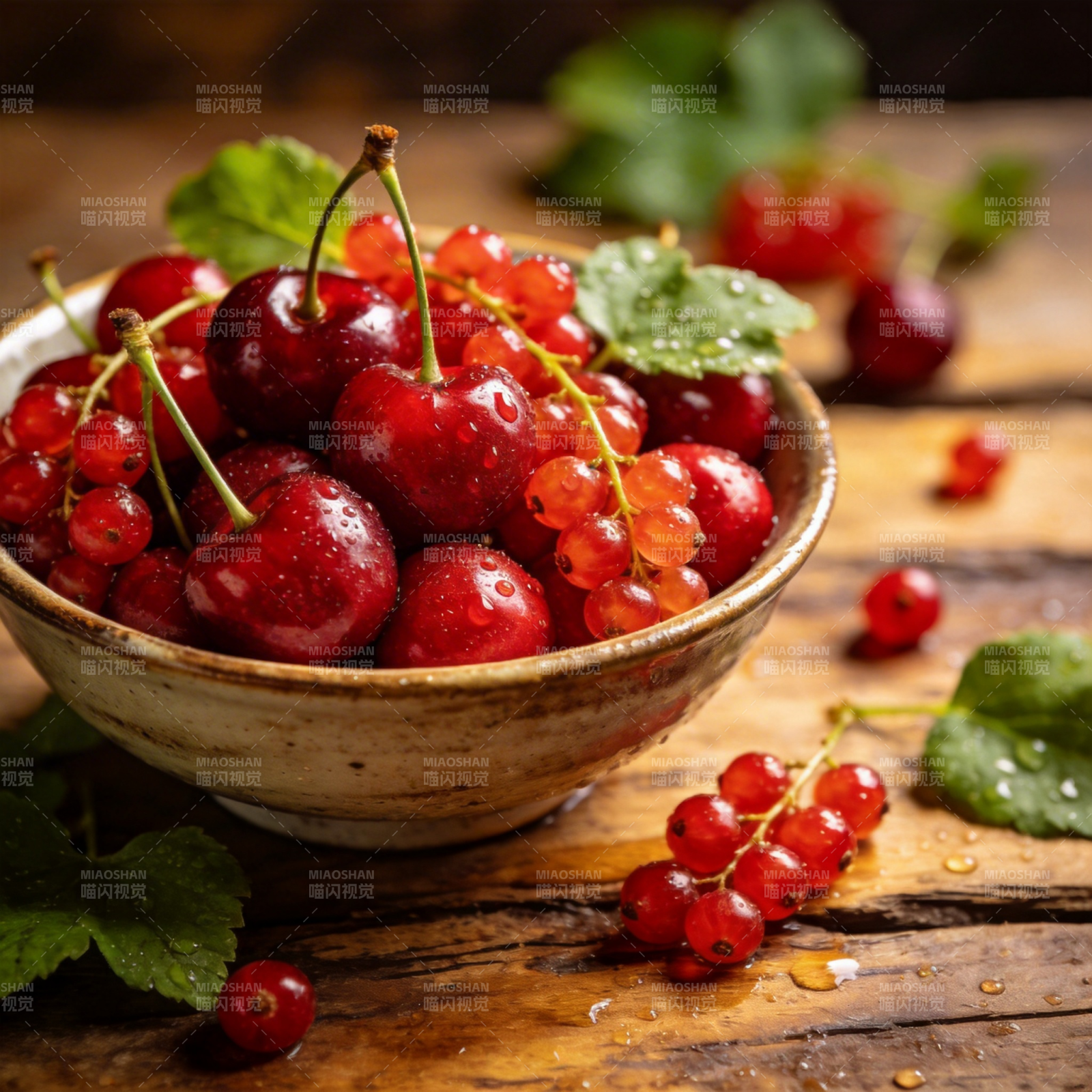 樱桃与红醋栗图片
