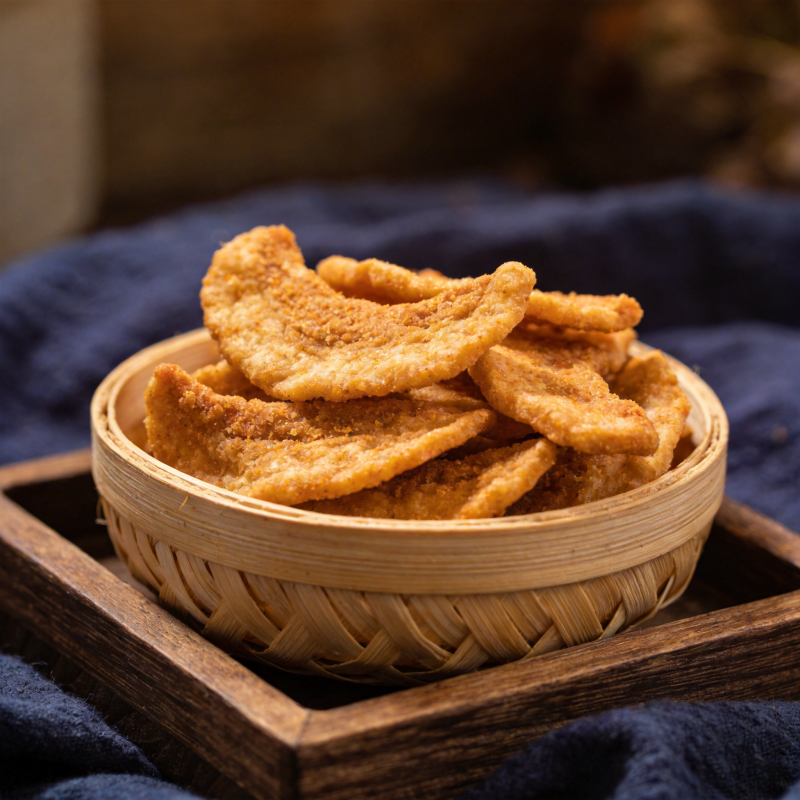 金黄酥脆红薯片图片