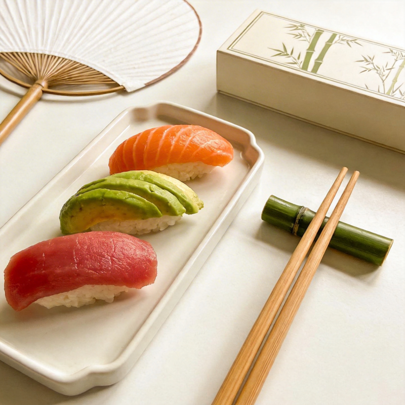 精致寿司三味图片