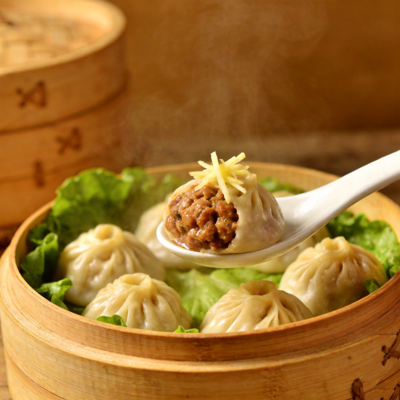 蒸笼小笼包图片