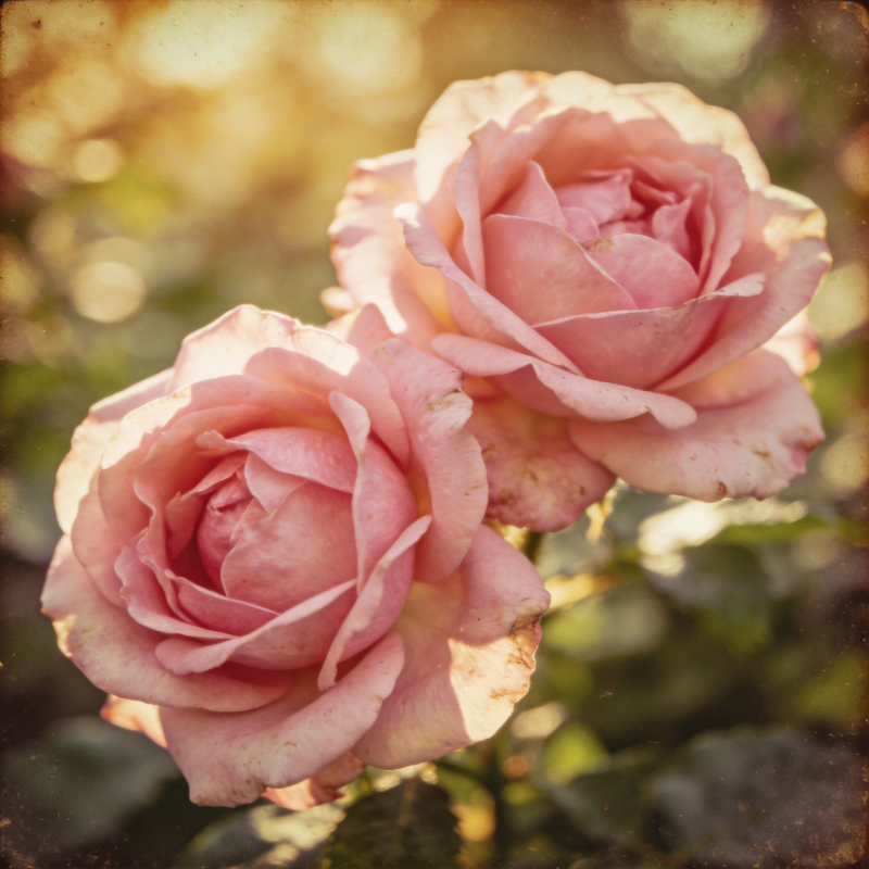 粉玫瑰绽放图片