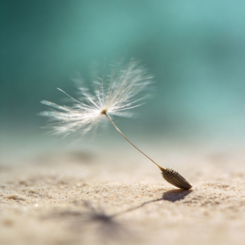 蒲公英种子飘落图片