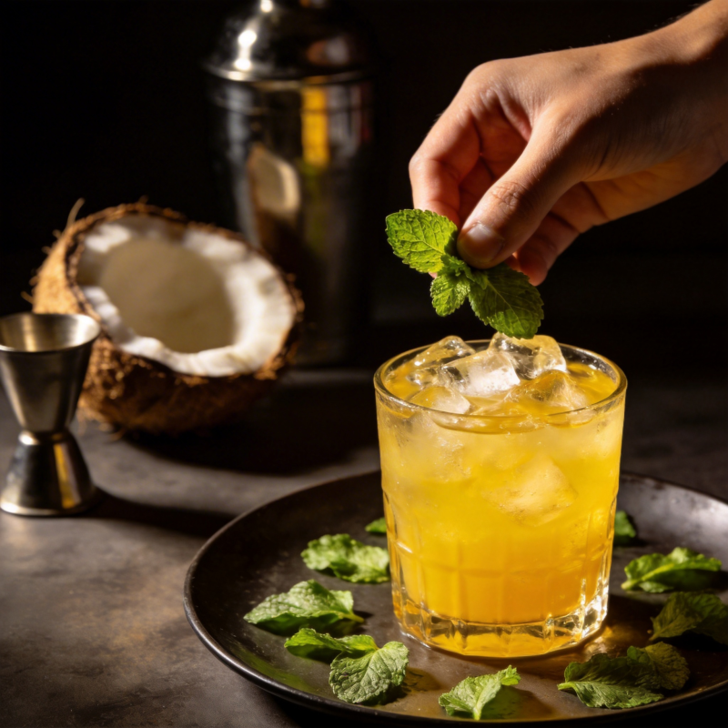 椰香薄荷鸡尾酒图片