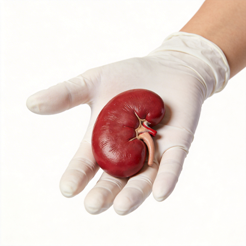 手捧肾脏模型图片