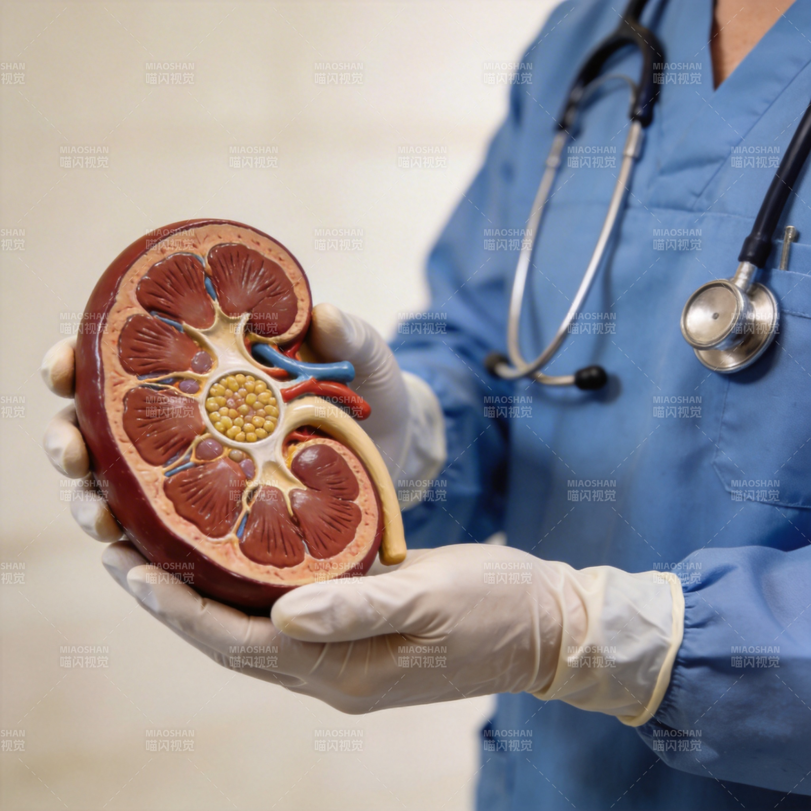 肾脏解剖模型展示图片