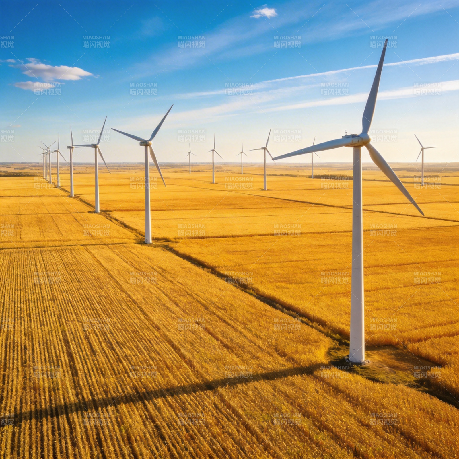 风车田野风光图片