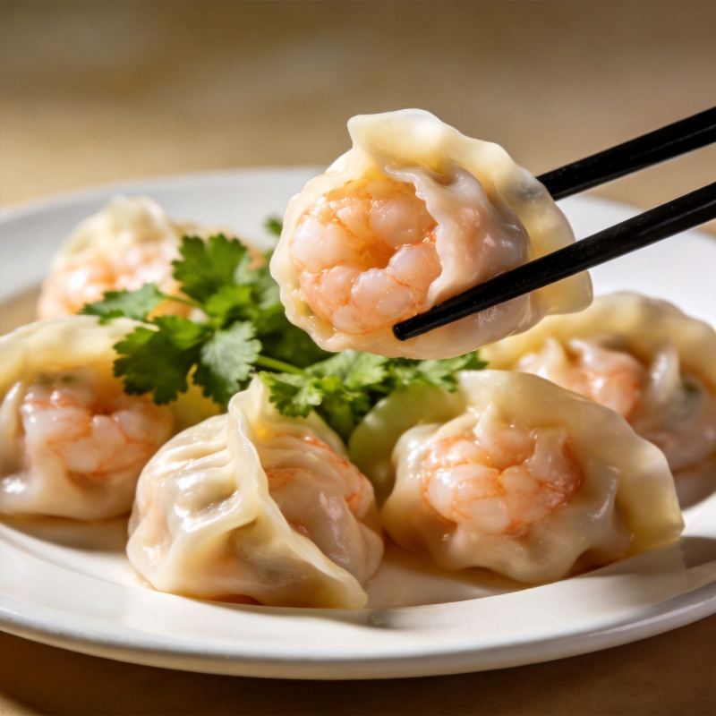 虾仁饺子 鲜美诱人图片