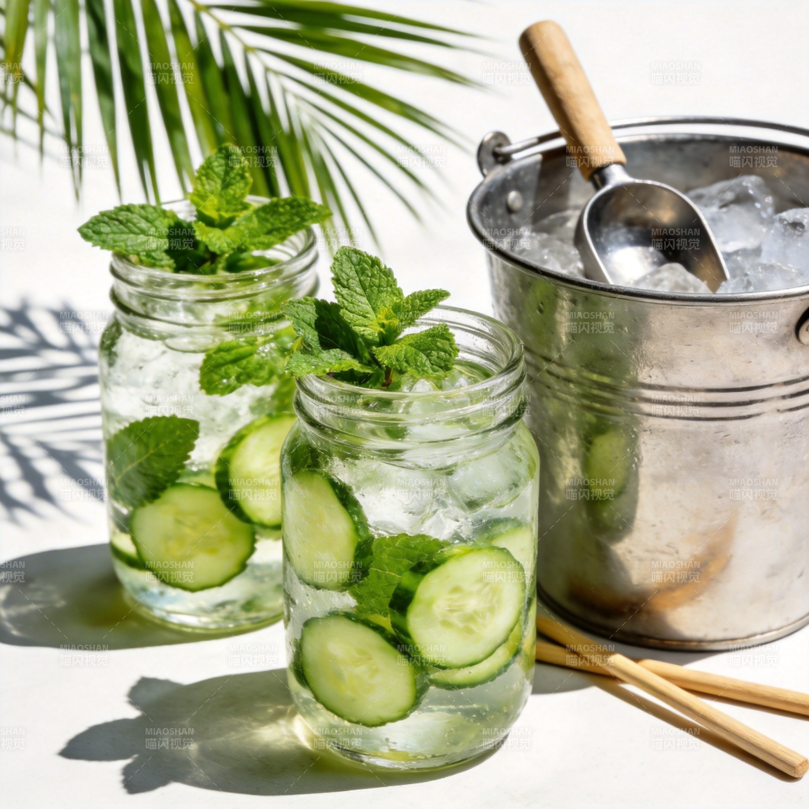 清凉薄荷黄瓜饮图片