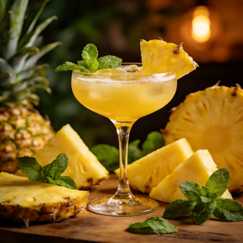 菠萝鸡尾酒图片
