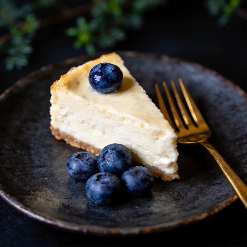 蓝莓芝士蛋糕图片