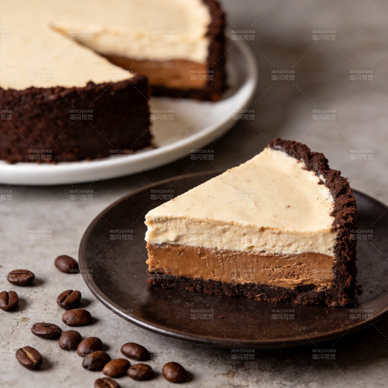 咖啡芝士蛋糕图片