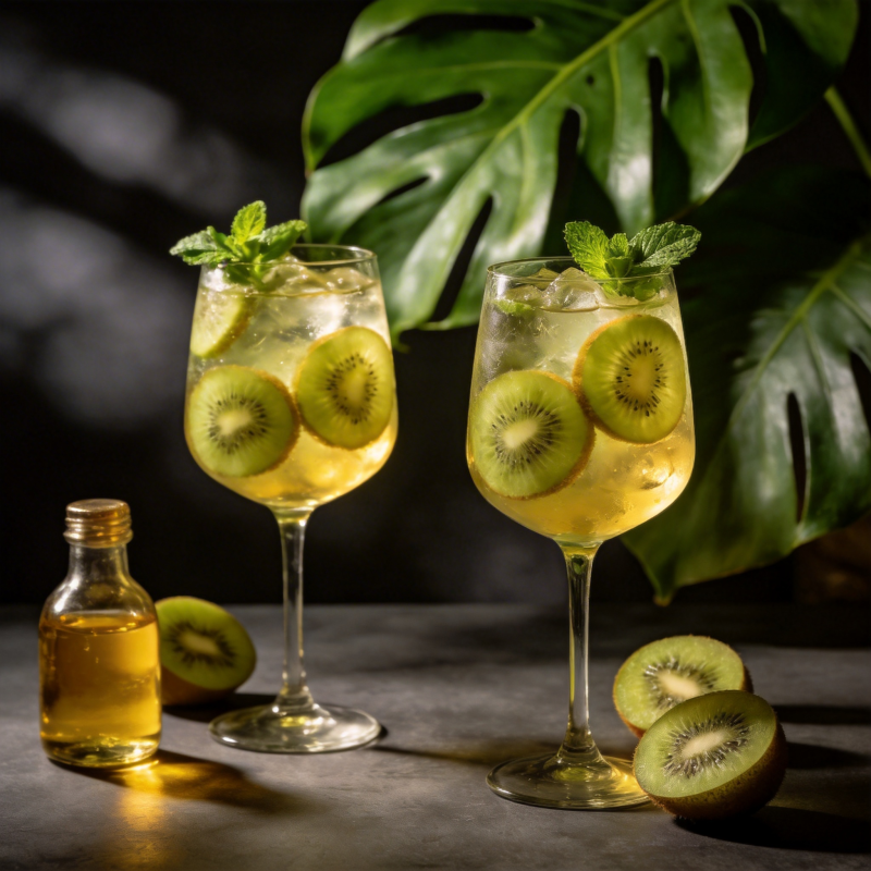 奇异果薄荷饮图片