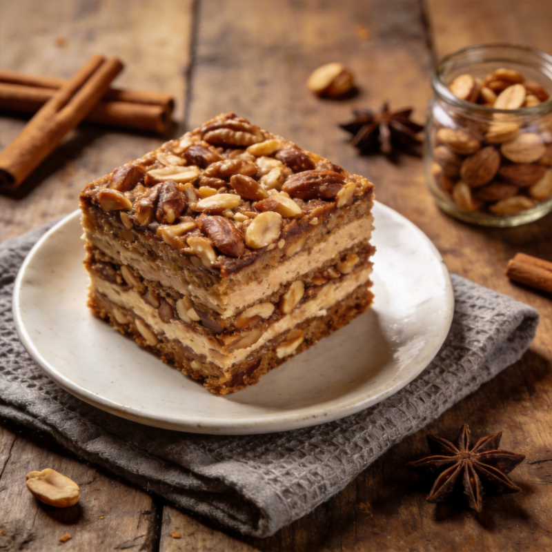 坚果层层蛋糕图片