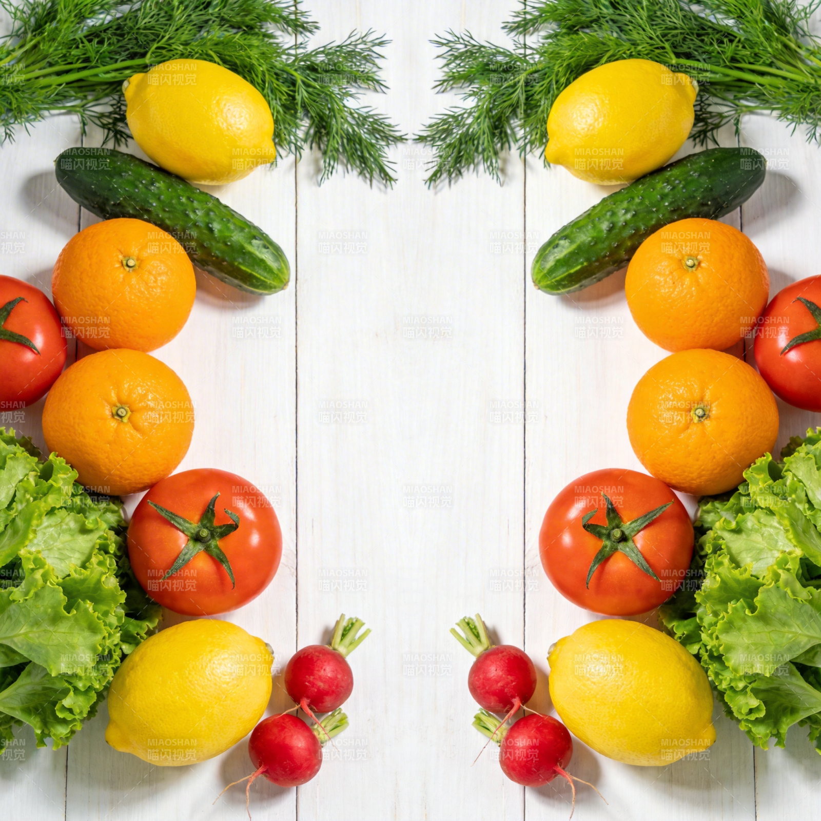 新鲜蔬果拼盘图片