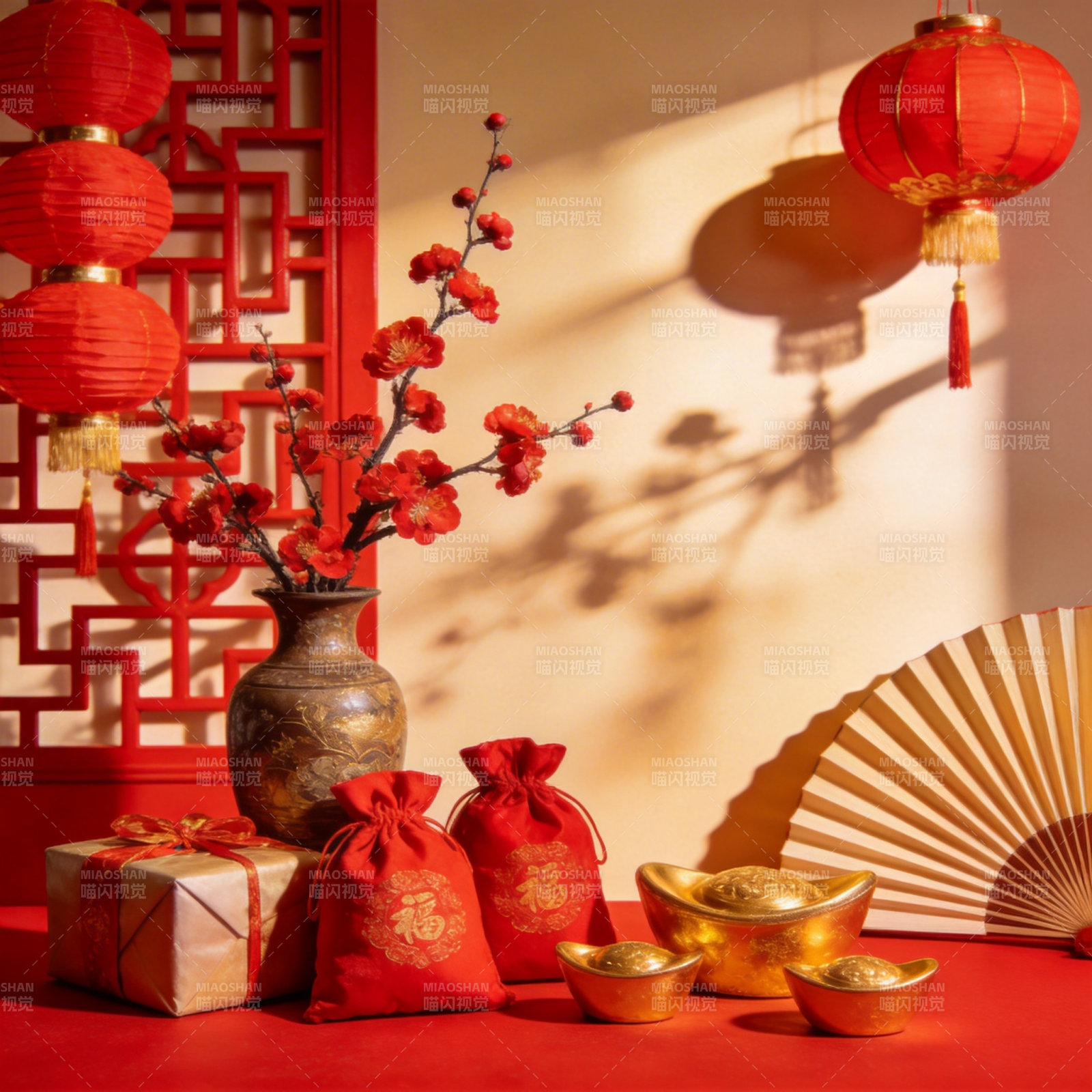 新春喜庆摆件图片
