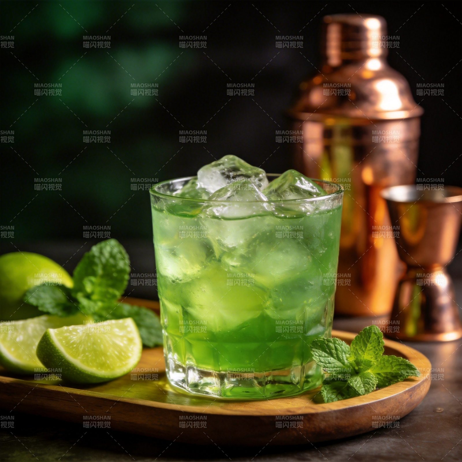 绿意盎然鸡尾酒图片