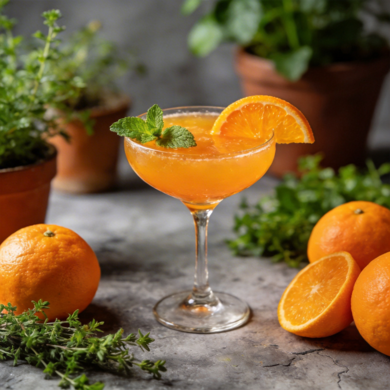 橙香薄荷鸡尾酒图片