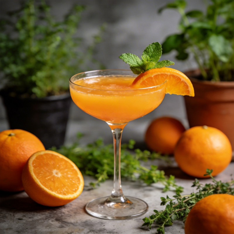 橙香薄荷鸡尾酒图片