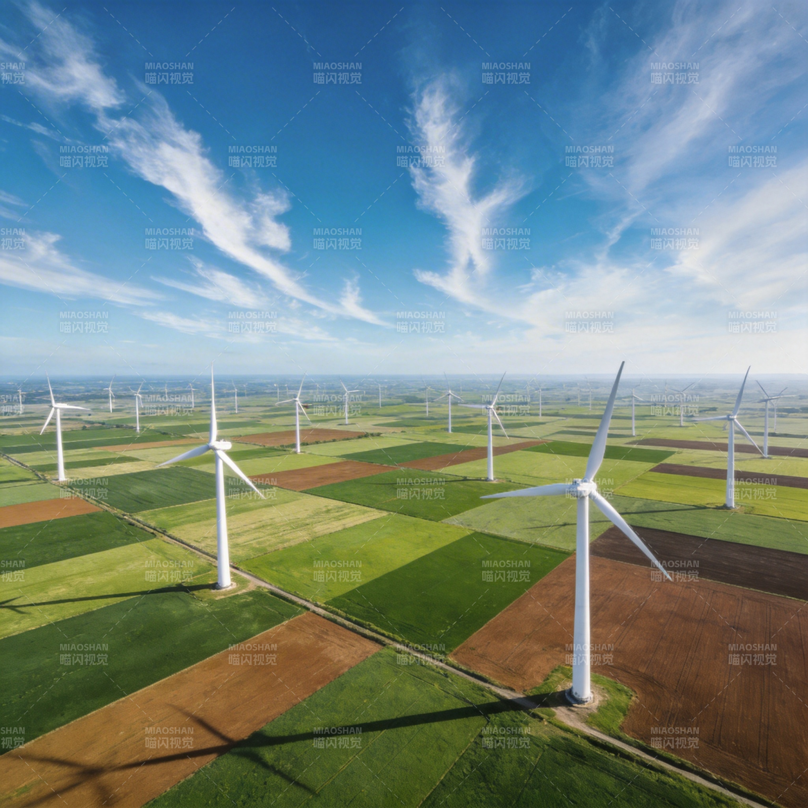 风车田野风光图片