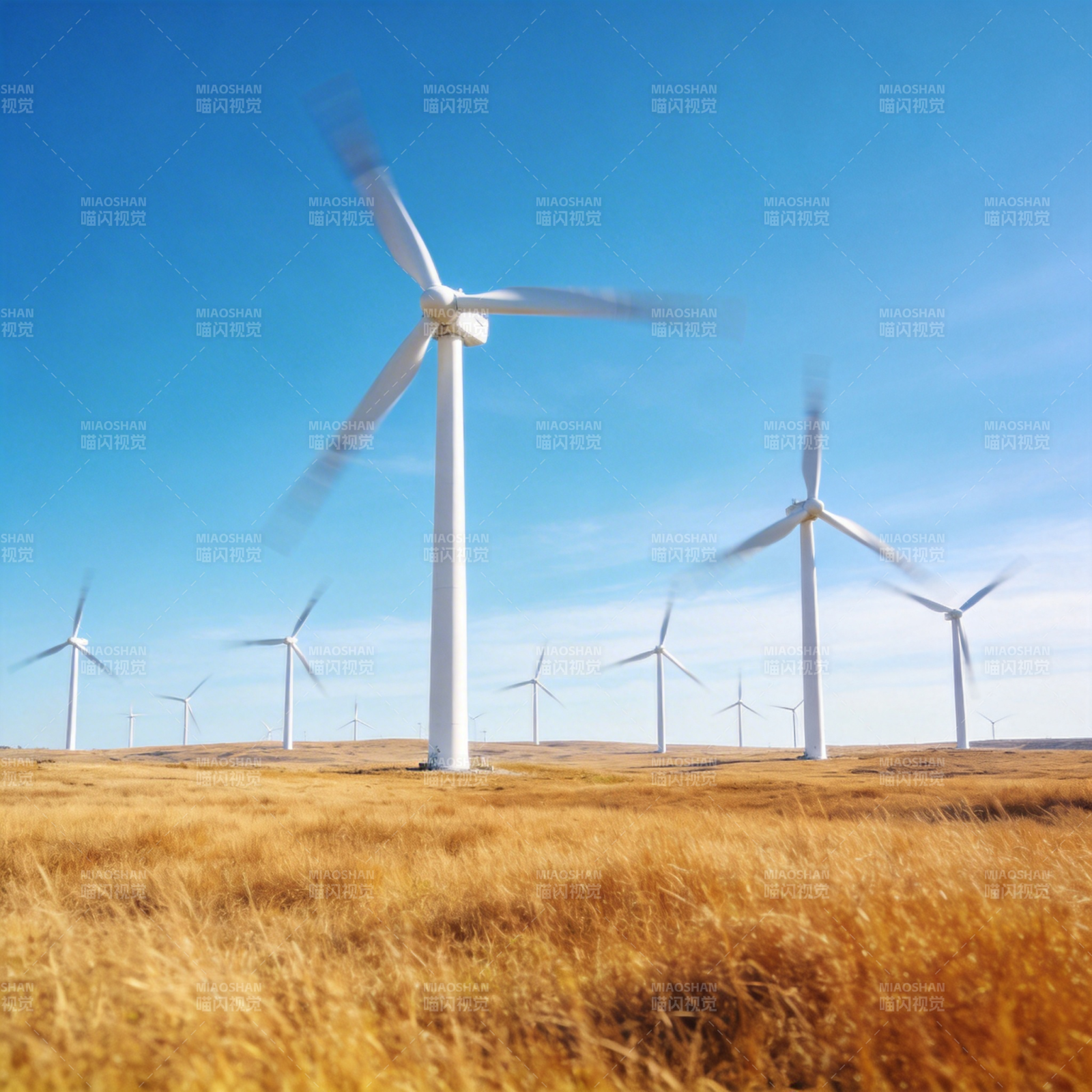 风车田野风光图片