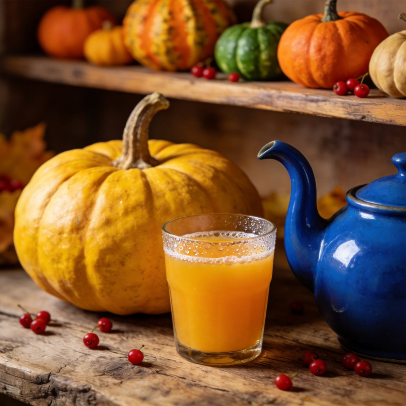 秋日南瓜饮图片