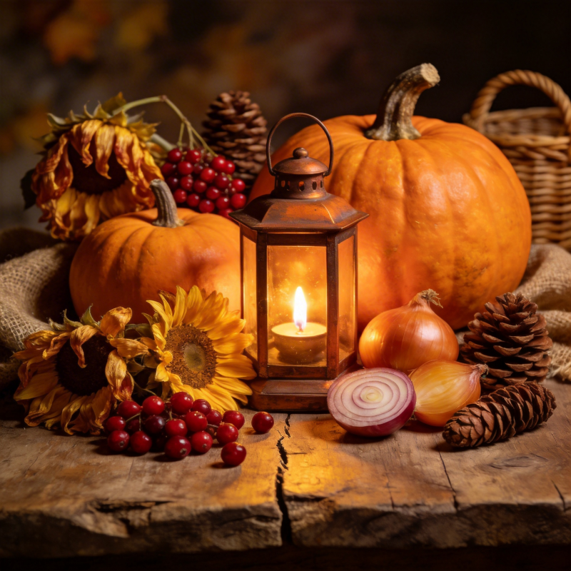 秋日丰收静物图片