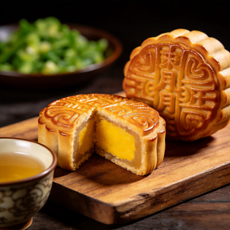 中秋月饼香飘四溢图片