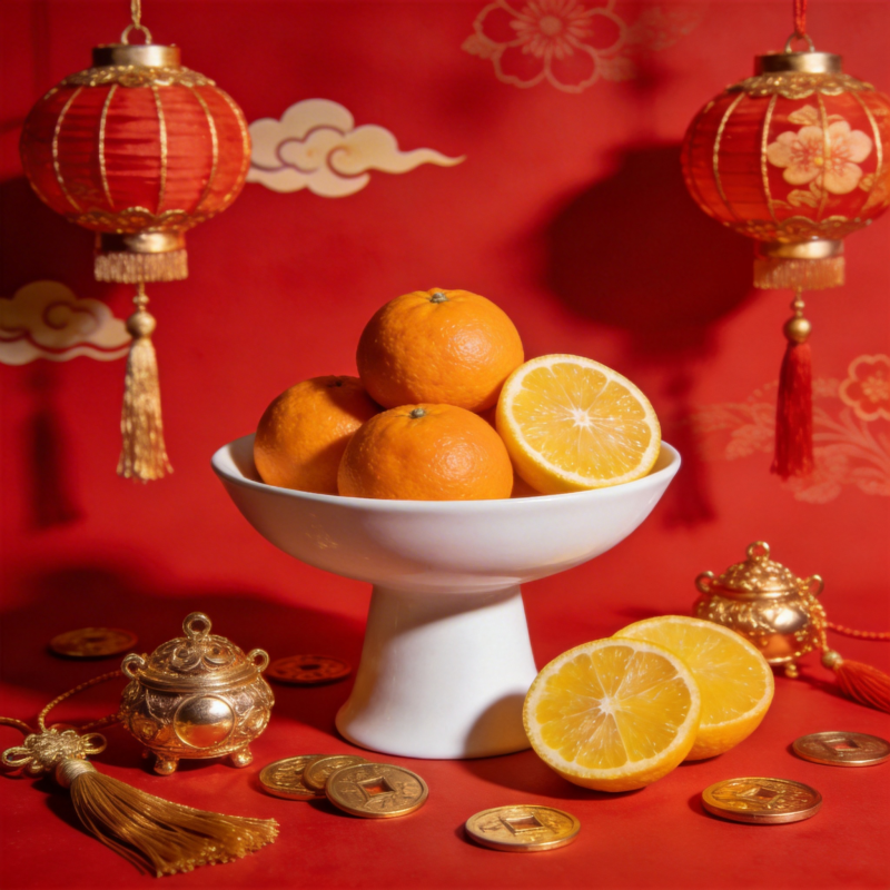 橙香迎春 福满人间图片
