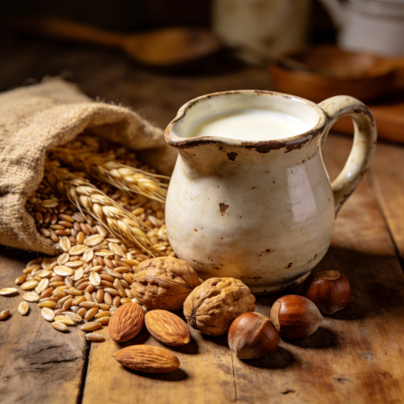 谷物坚果奶香浓图片