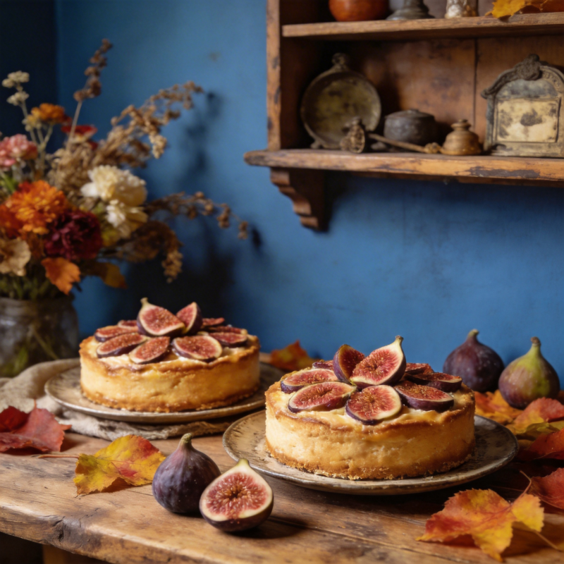 秋日无花果蛋糕图片