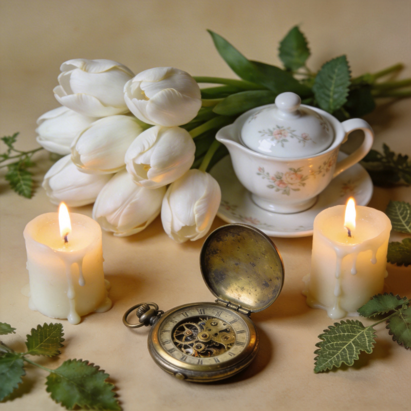 静谧时光 花烛相伴图片