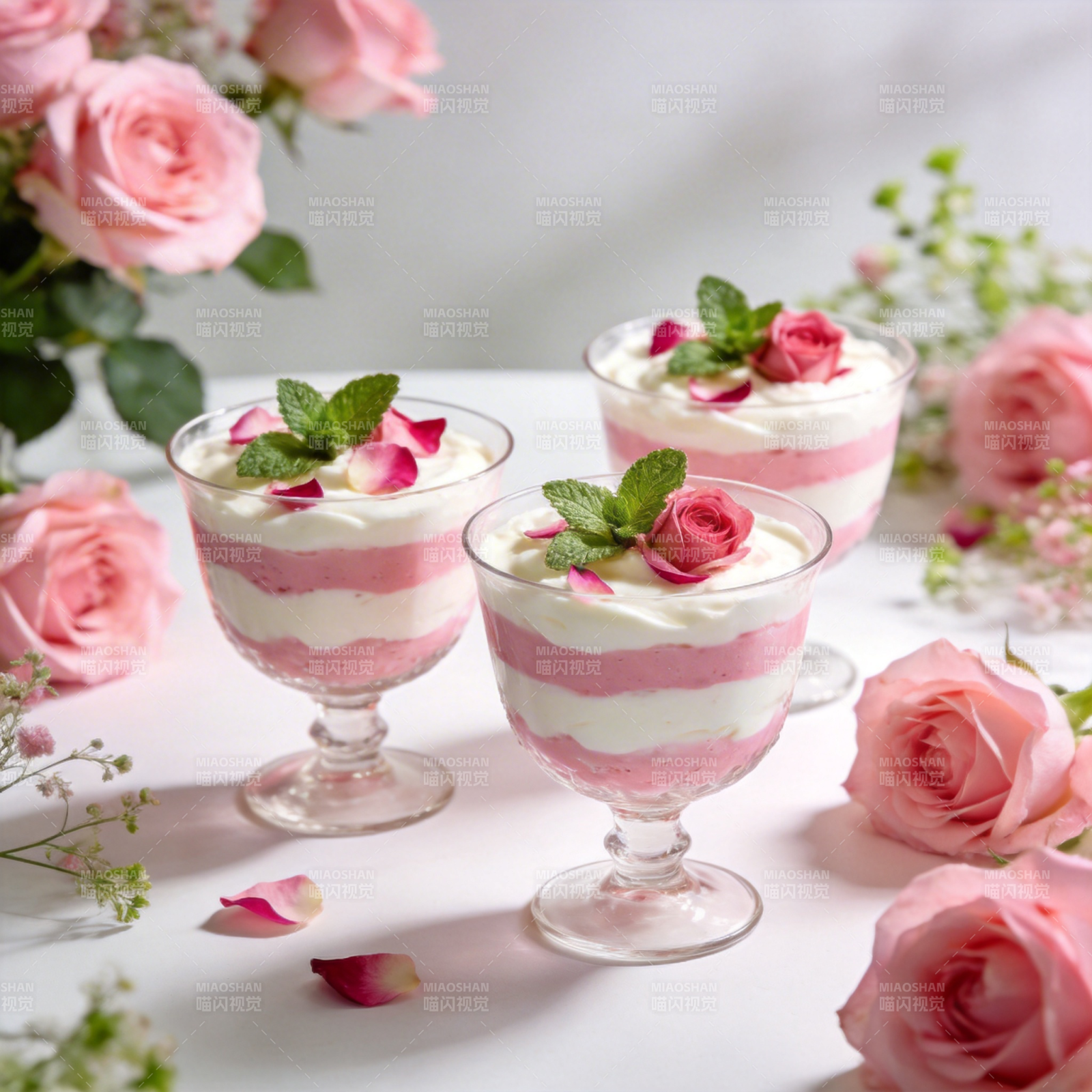 玫瑰慕斯杯图片