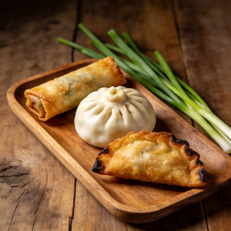 美味中式点心拼盘图片