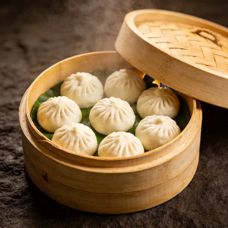 蒸笼小笼包图片