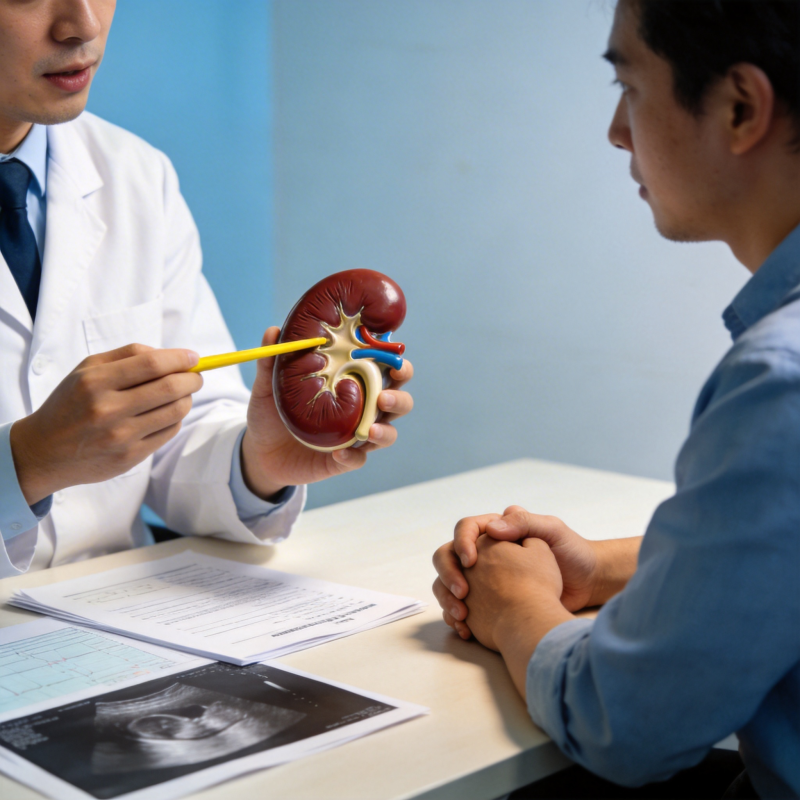 医生讲解肾脏模型图片