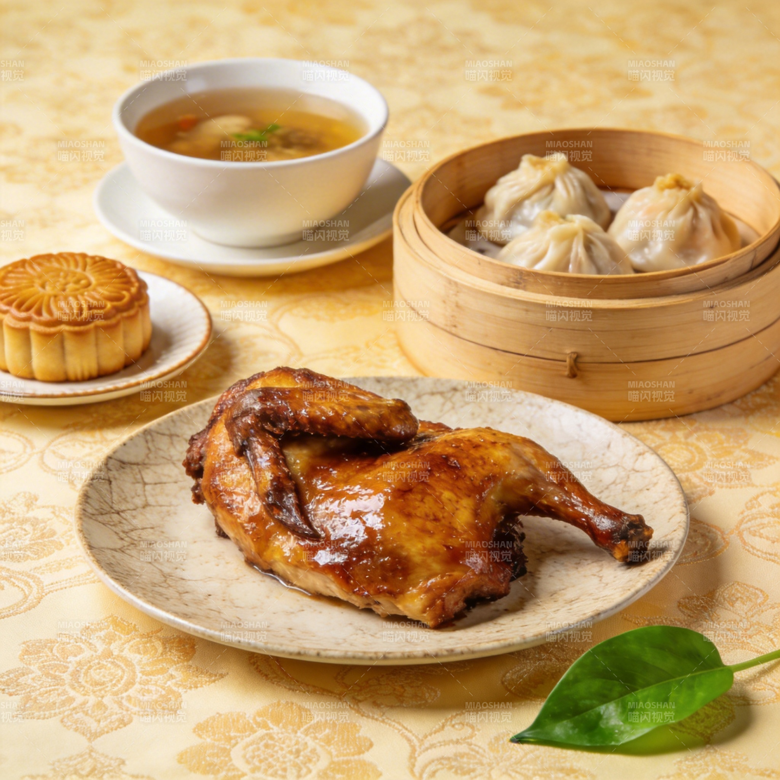 中秋佳肴盛宴图片